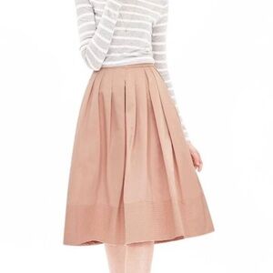 Banana Republic Taffeta Midi Skirt